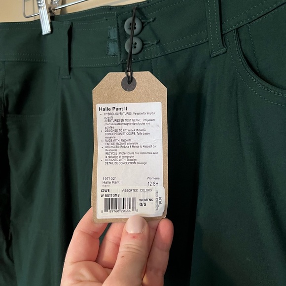Prana Halle II Straight Leg Hiking Outdoor Pants NWT - Picture 6 of 8